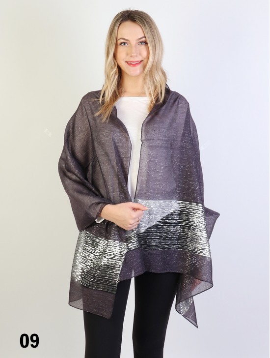 Silver Filigree Fashion Scarf